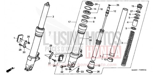 FORCELLA ANTERIORE CBR900RRX di 1999